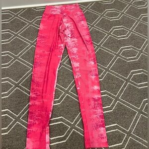 Liquido pink tie-dye leggings Sz. M